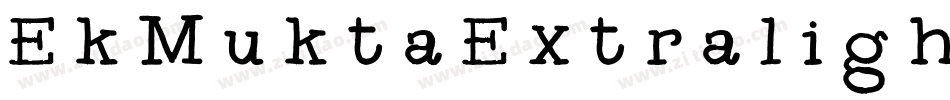 EkMuktaExtralight-vOmL字体转换