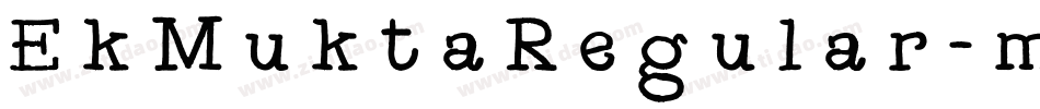 EkMuktaRegular-mOLv字体转换