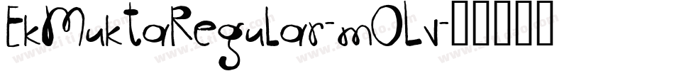 EkMuktaRegular-mOLv字体转换