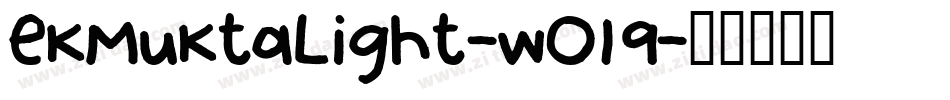 EkMuktaLight-wO19字体转换