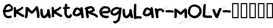 EkMuktaRegular-mOLv字体转换