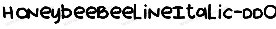 HoneybeeBeelineItalic-ddO7字体转换
