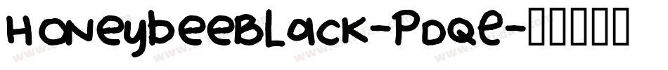 HoneybeeBlack-PdqE字体转换