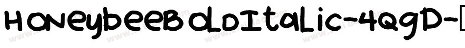 HoneybeeBoldItalic-4qgD字体转换