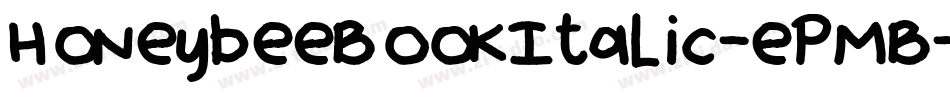 HoneybeeBookItalic-ePMB字体转换