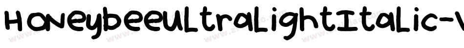 HoneybeeUltralightItalic-VnVV字体转换