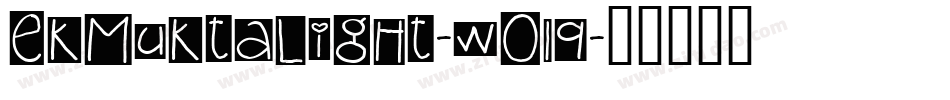 EkMuktaLight-wO19字体转换