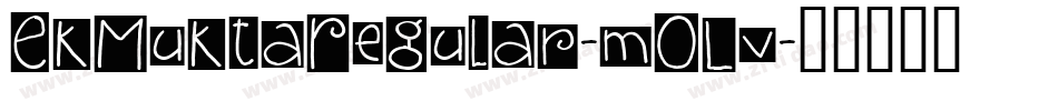 EkMuktaRegular-mOLv字体转换