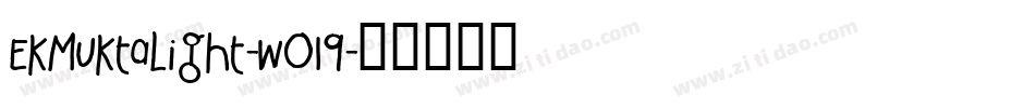EkMuktaLight-wO19字体转换