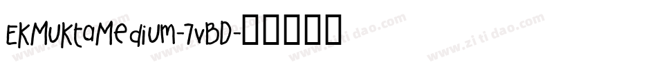 EkMuktaMedium-7vBD字体转换