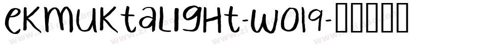 EkMuktaLight-wO19字体转换