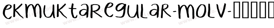 EkMuktaRegular-mOLv字体转换