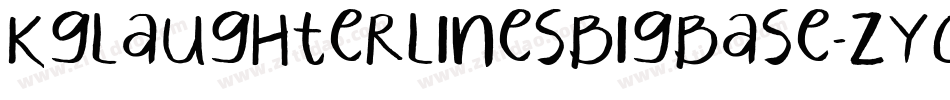 KgLaughterLinesBigBase-ZYOm字体转换