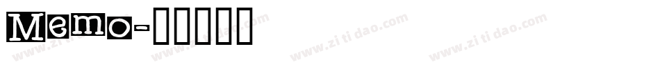 Memo字体转换