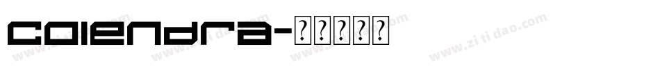 Colendra字体转换
