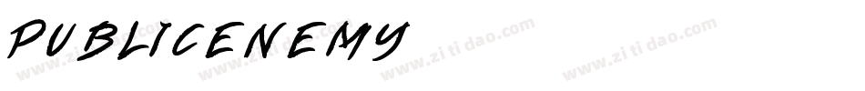 Public-Enemy字体转换