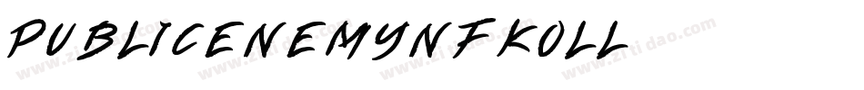 PublicEnemyNf-KOLl字体转换