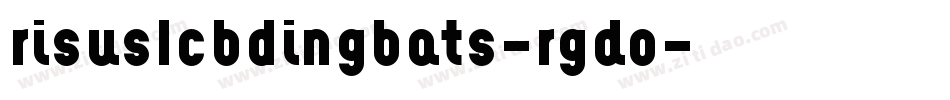 RisusLcbDingbats-rgdO字体转换