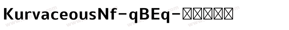 KurvaceousNf-qBEq字体转换
