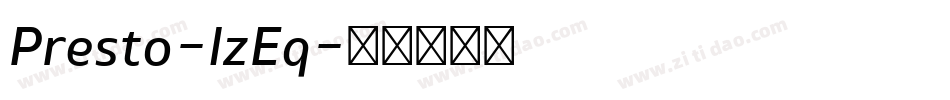Presto-lzEq字体转换