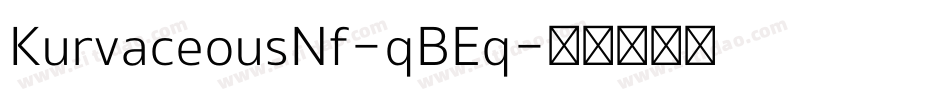 KurvaceousNf-qBEq字体转换