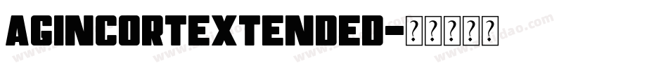 AgincortExtended字体转换