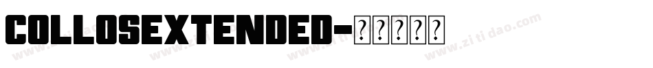 CollosExtended字体转换