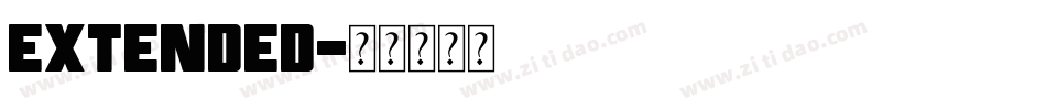 Extended字体转换