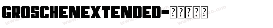 GroschenExtended字体转换