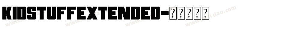 KidstuffExtended字体转换