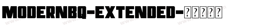 ModernBQ-Extended字体转换