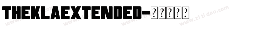 TheklaExtended字体转换