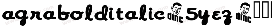 AgraBoldItalic-5YEz字体转换