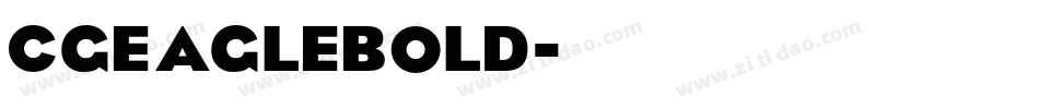 CgEagleBold字体转换