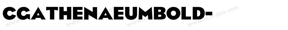 CgAthenaeumBold字体转换