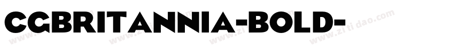 CgBritannia-Bold字体转换