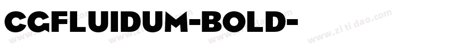 CgFluidum-Bold字体转换