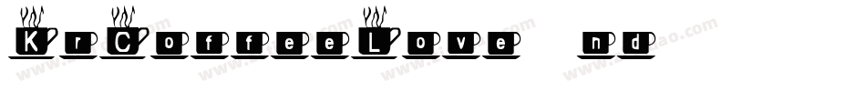 KrCoffeeLove-1nd0字体转换