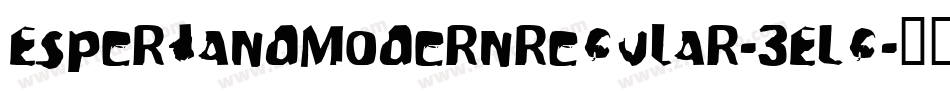 EsperhandModernRegular-3ELG字体转换