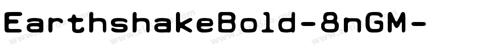EarthshakeBold-8nGM字体转换