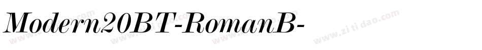 Modern20BT-RomanB字体转换