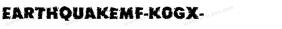EarthquakeMf-K0GX字体转换