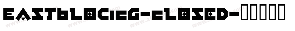 EastBlocICG-Closed字体转换