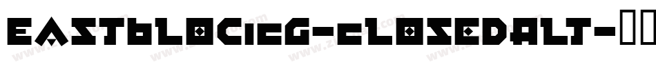 EastBlocICG-ClosedAlt字体转换