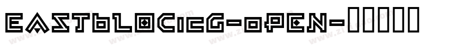 EastBlocICG-Open字体转换