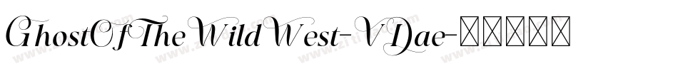 GhostOfTheWildWest-VDae字体转换