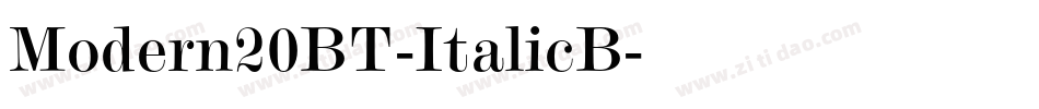 Modern20BT-ItalicB字体转换