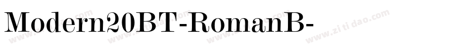Modern20BT-RomanB字体转换