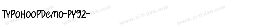 TypoHoopDemo-PYgZ字体转换