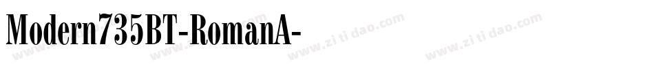 Modern735BT-RomanA字体转换